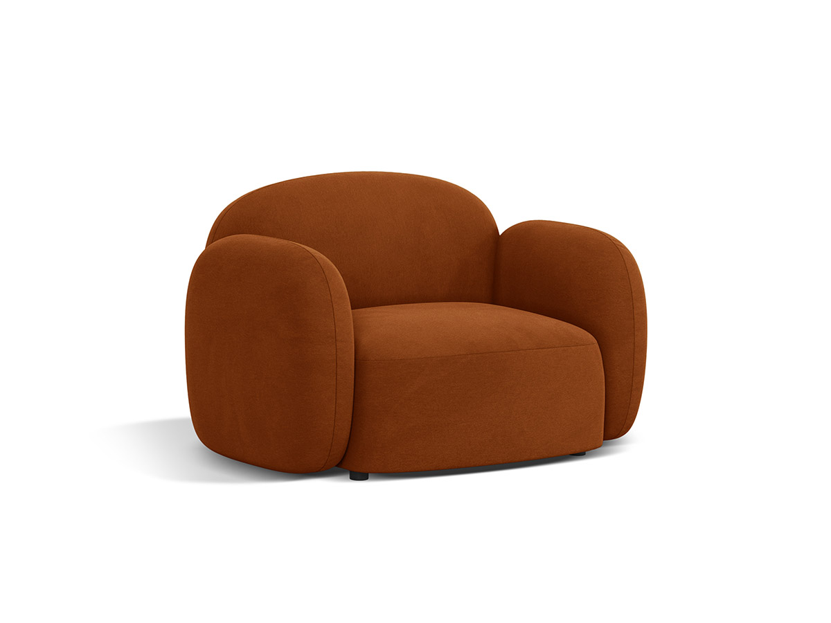 Micadoni Blaire zamatové kreslo - Terracotta