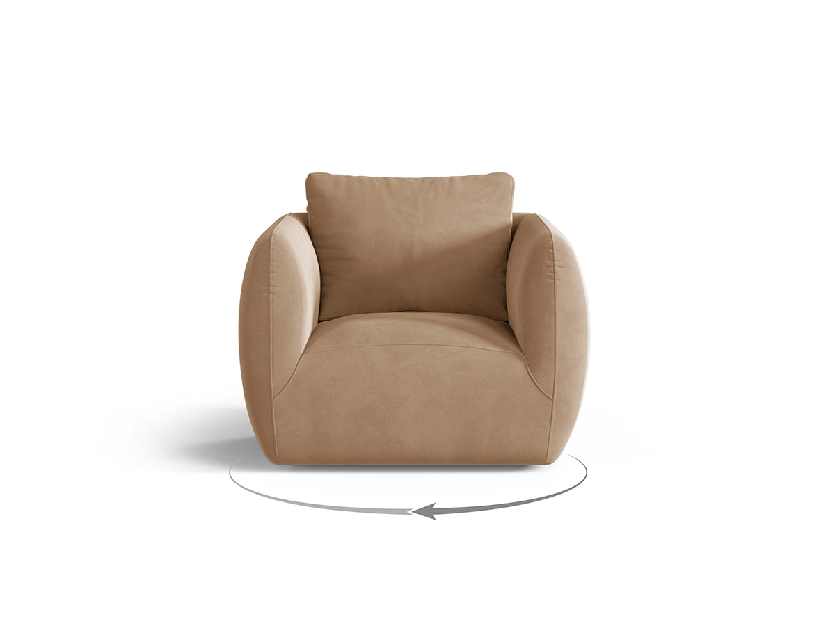 Micadoni Iga otočné zamatové kreslo 4