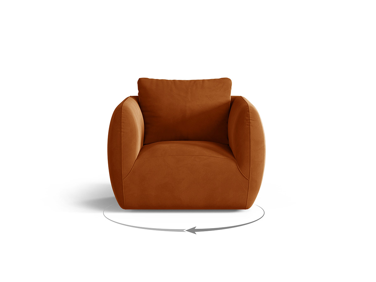 Micadoni Iga otočné zamatové kreslo 9