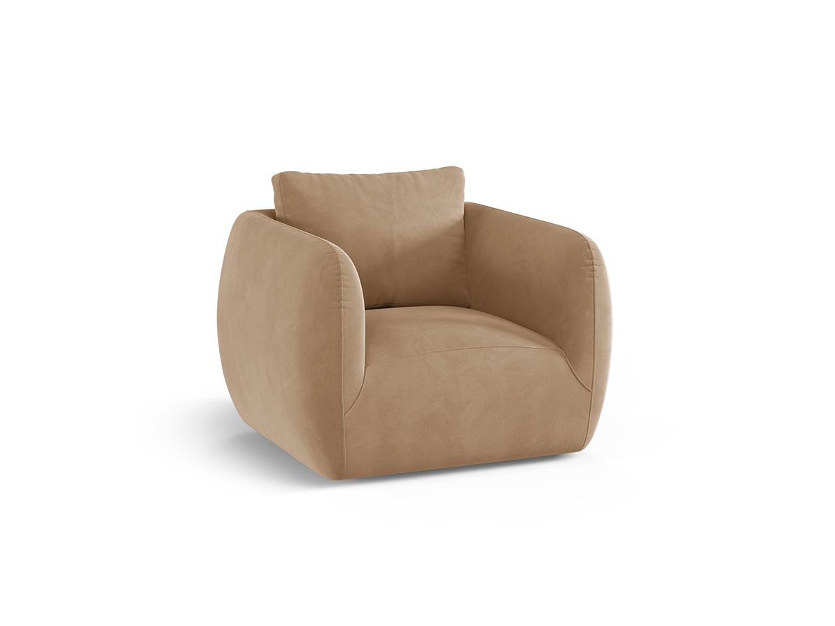 Micadoni Iga otočné zamatové kreslo - Piesková