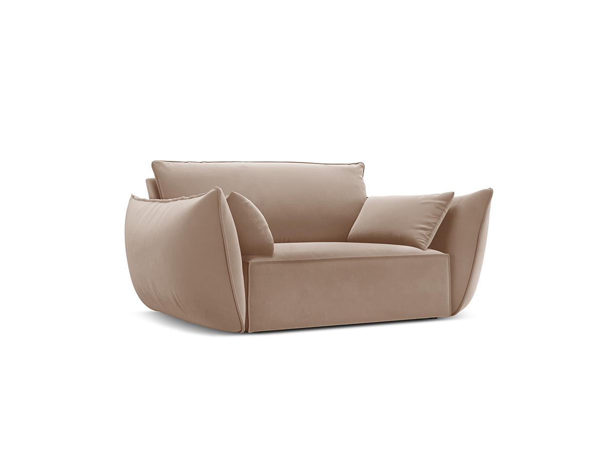 Micadoni Kaelle zamatové kreslo - Béžová