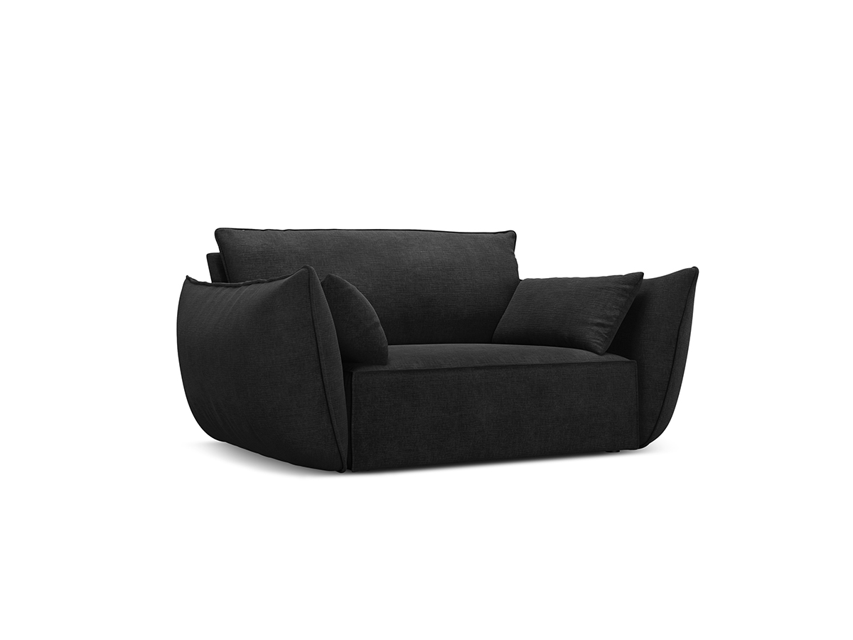 Micadoni Kaelle ženilkové kreslo - Čierna