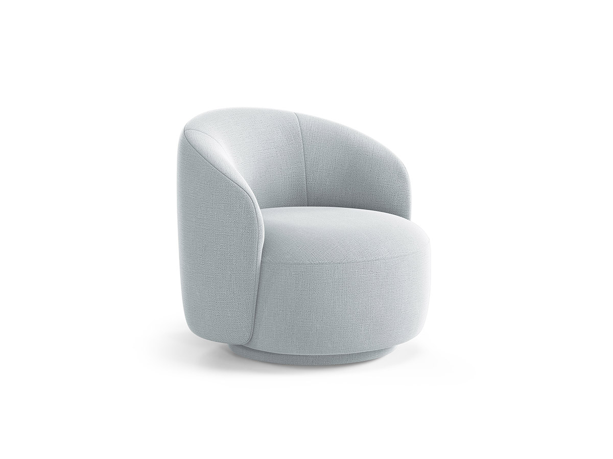 Micadoni Letizia otočné látkove kreslo - Svetlosivá, 86