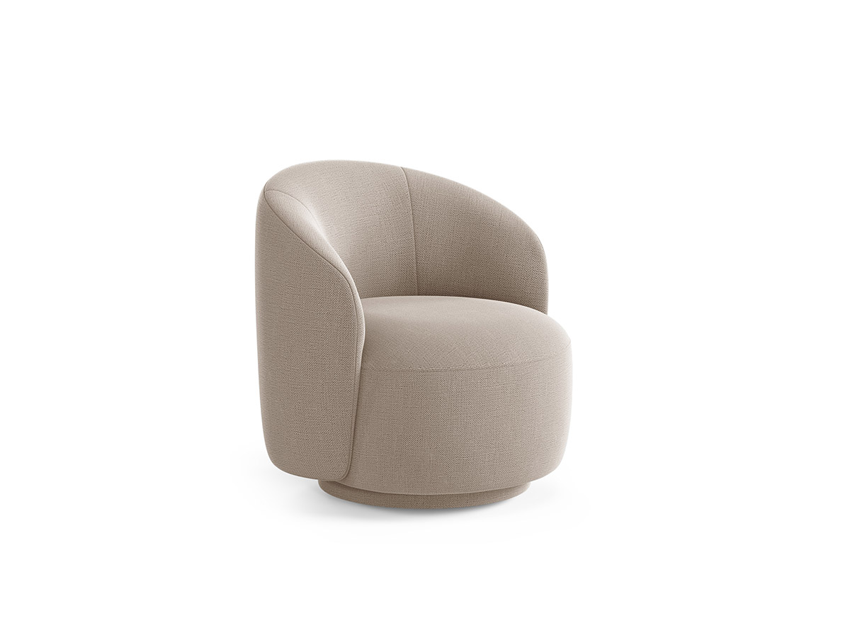 Micadoni Letizia otočné látkove kreslo - Cappuccino, 69 cm