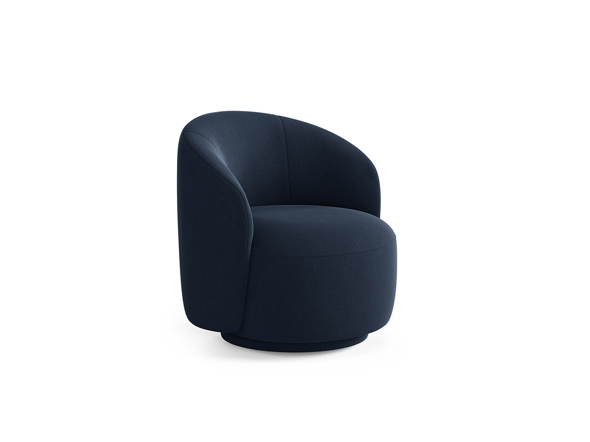 Micadoni Letizia otočné látkove kreslo - Kráľovská modrá, 69 cm