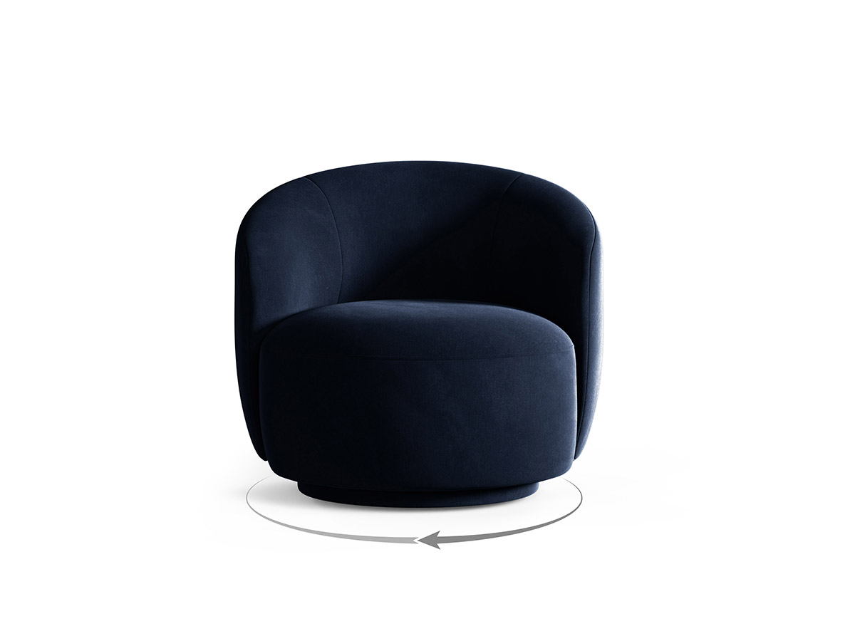Micadoni Letizia otočné zamatové kreslo 8