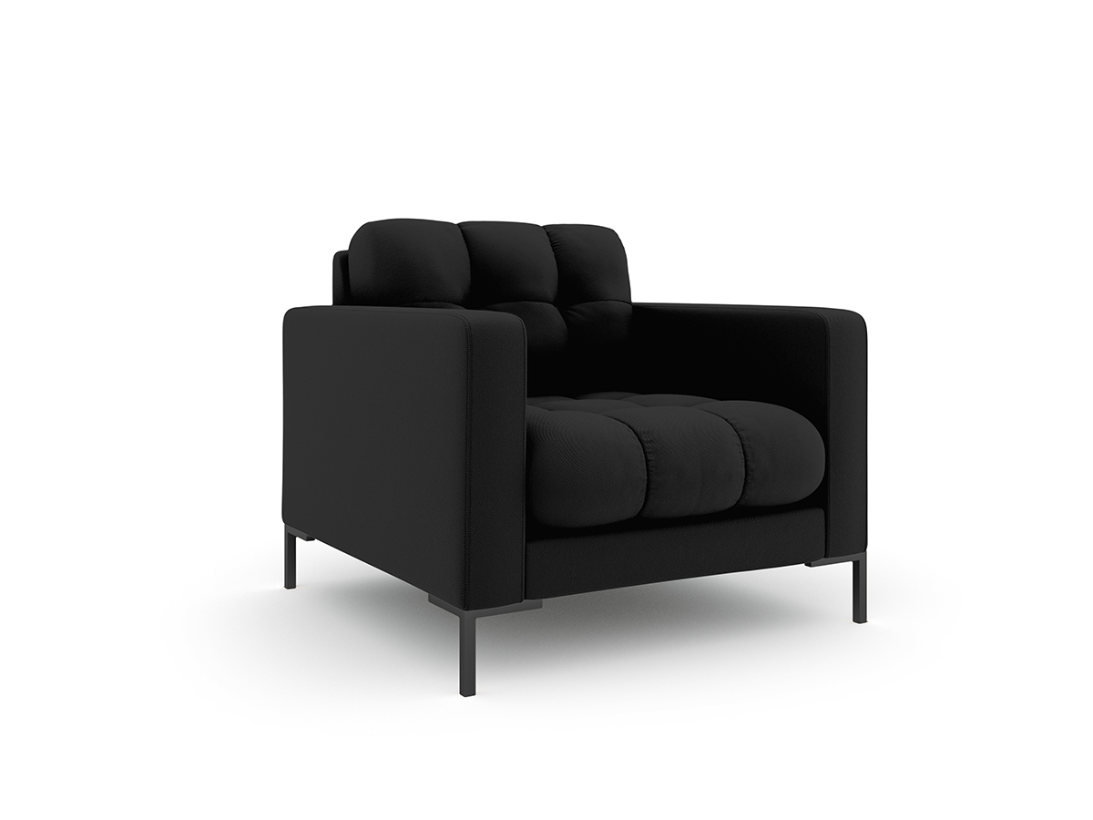 Micadoni Mamaia látkové kreslo - Čierna