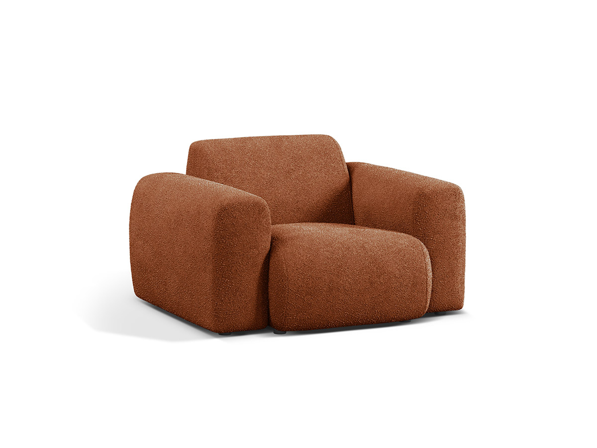 Micadoni Molino bouclé kreslo - Terracotta