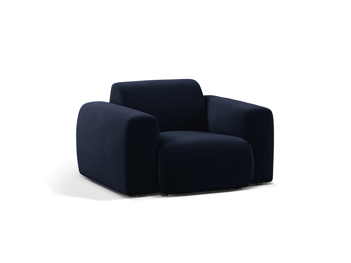 Micadoni Molino zamatové kreslo - Kráľovská modrá