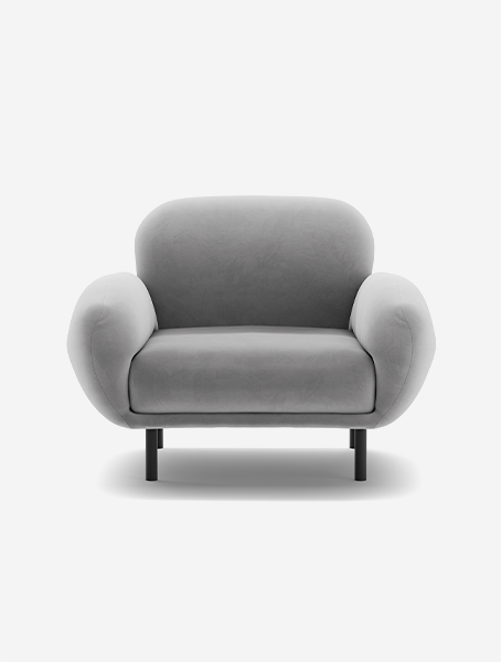 Micadoni Poppy zamatové kreslo