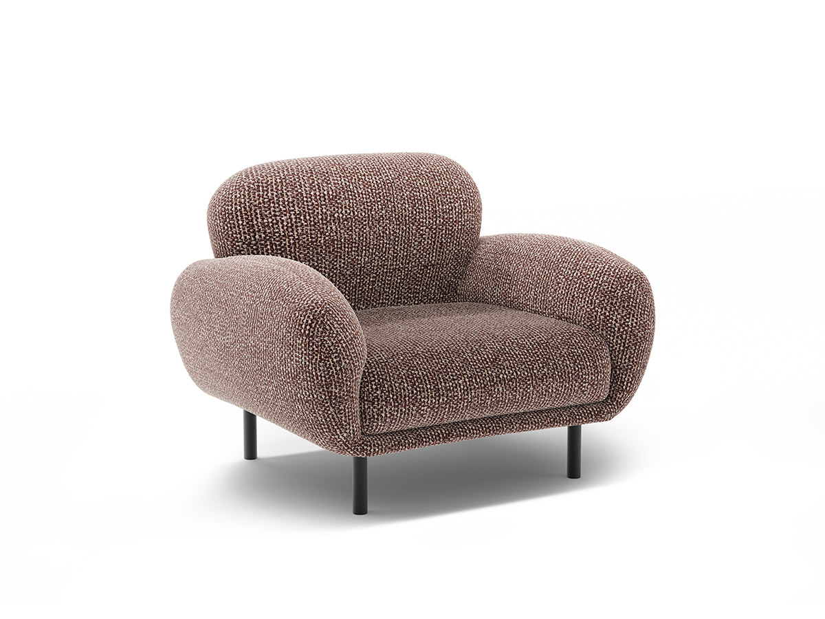 Micadoni Poppy ženilkové kreslo - Hnedá