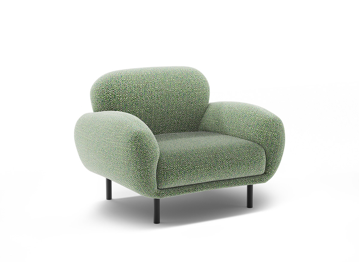 Micadoni Poppy ženilkové kreslo - Zelená