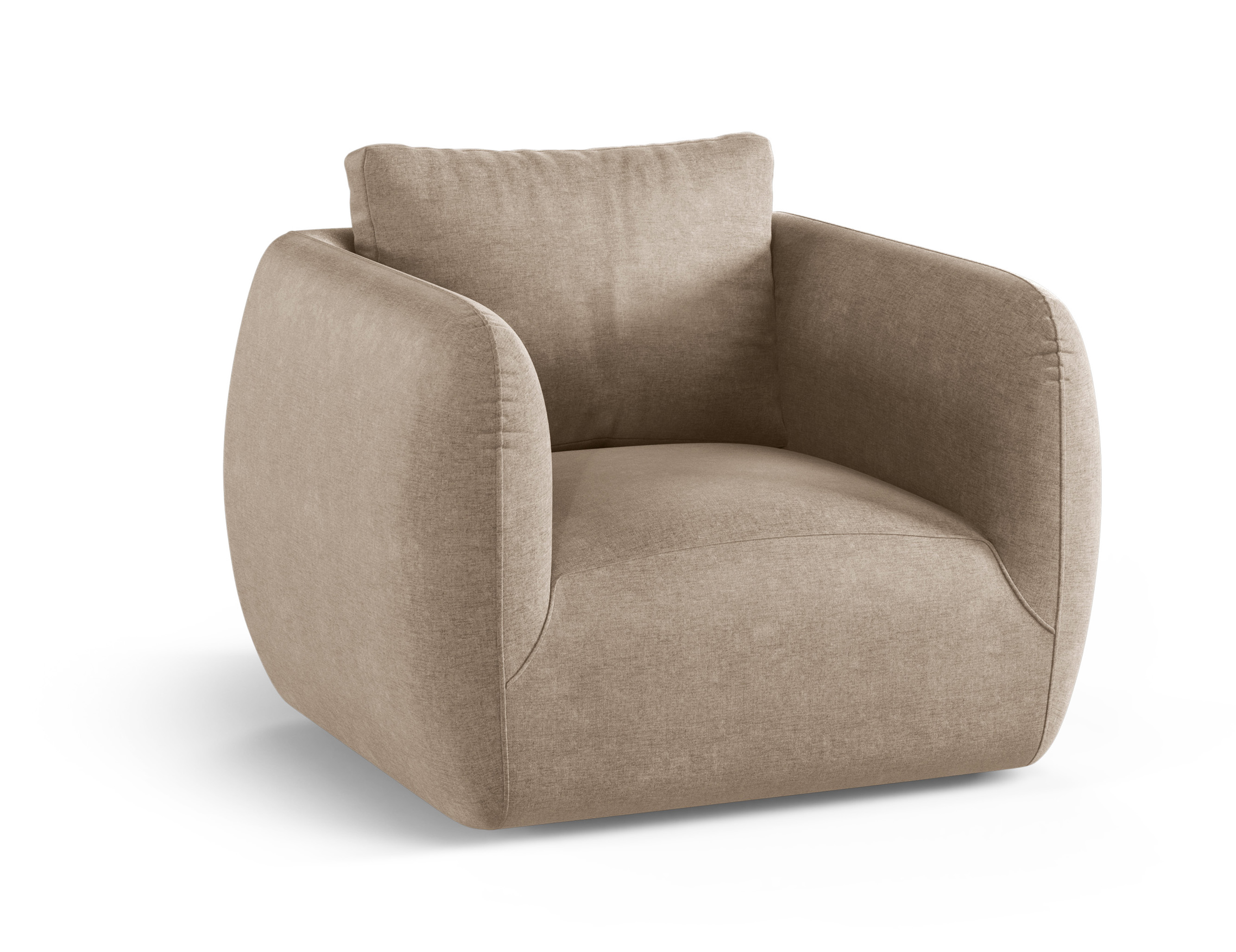 Micadoni Iga otočné látkové kreslo - Piesková