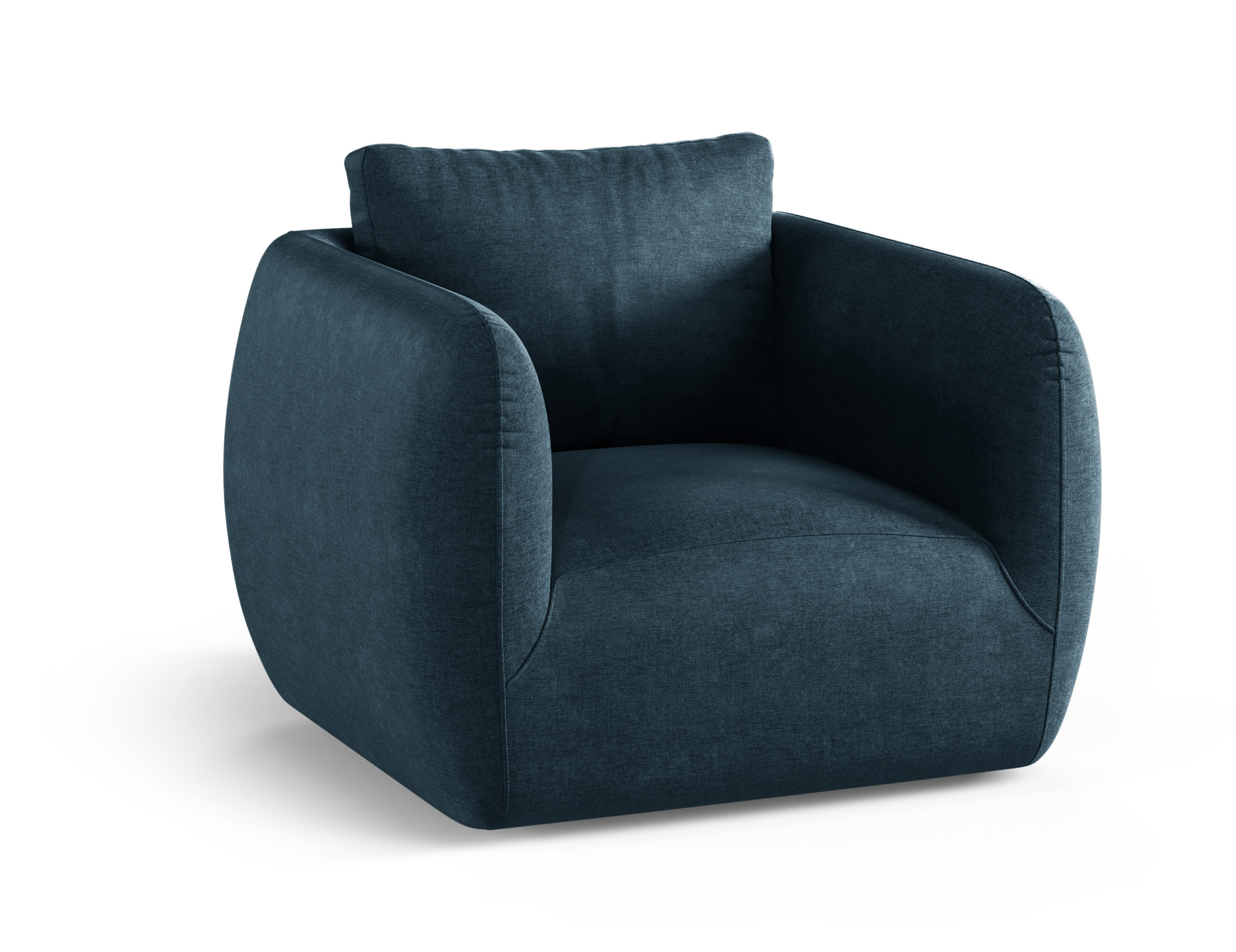 Micadoni Iga otočné látkové kreslo - Modrá