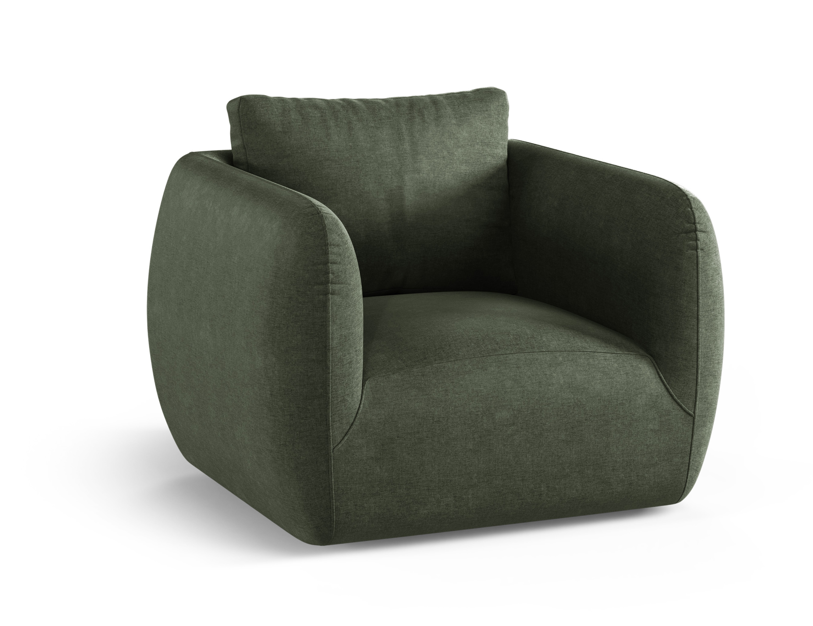 Micadoni Iga otočné látkové kreslo - Zelená