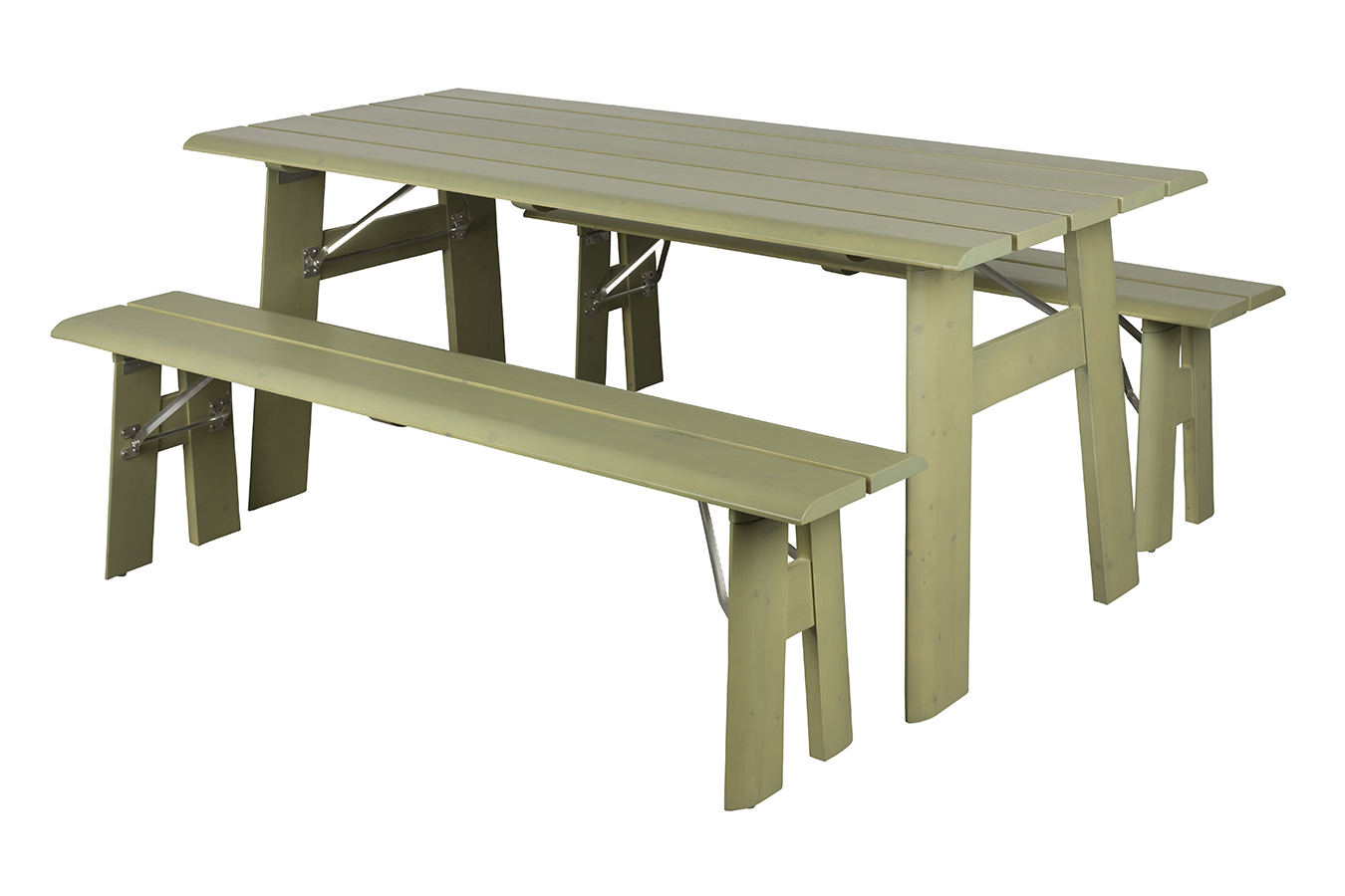 Zuiver Avenue rozkladací záhradný set - Olivová