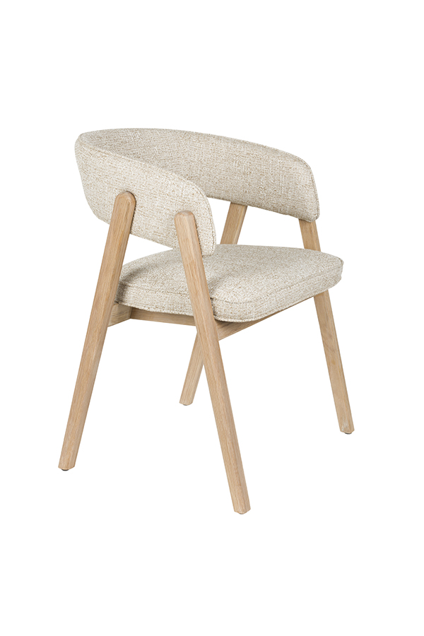 Zuiver Bright čalúnené kreslo - Béžová