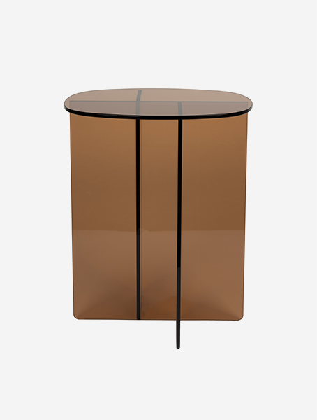 Zuiver Linea sklenený stolík