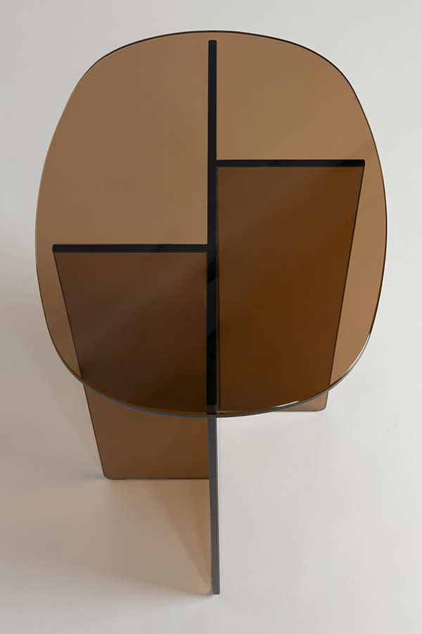 Zuiver Linea sklenený stolík 11