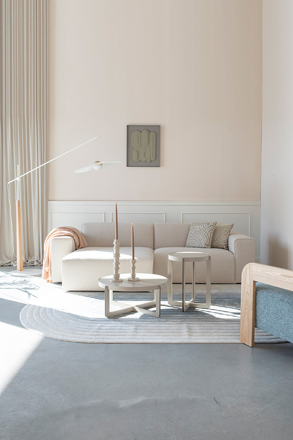 Zuiver Milka trojmiestna čalúnená sedačka 3