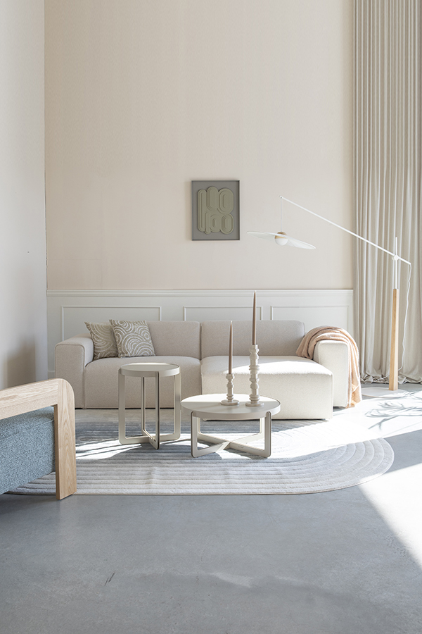 Zuiver Milka trojmiestna čalúnená sedačka 12