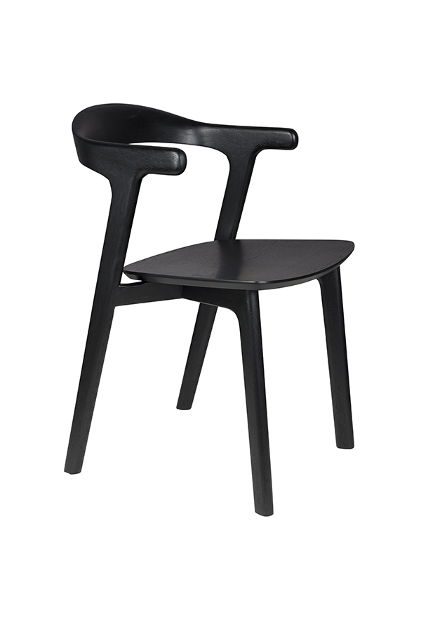 Zuiver Northwood drevená jedálenská stolička - Čierna