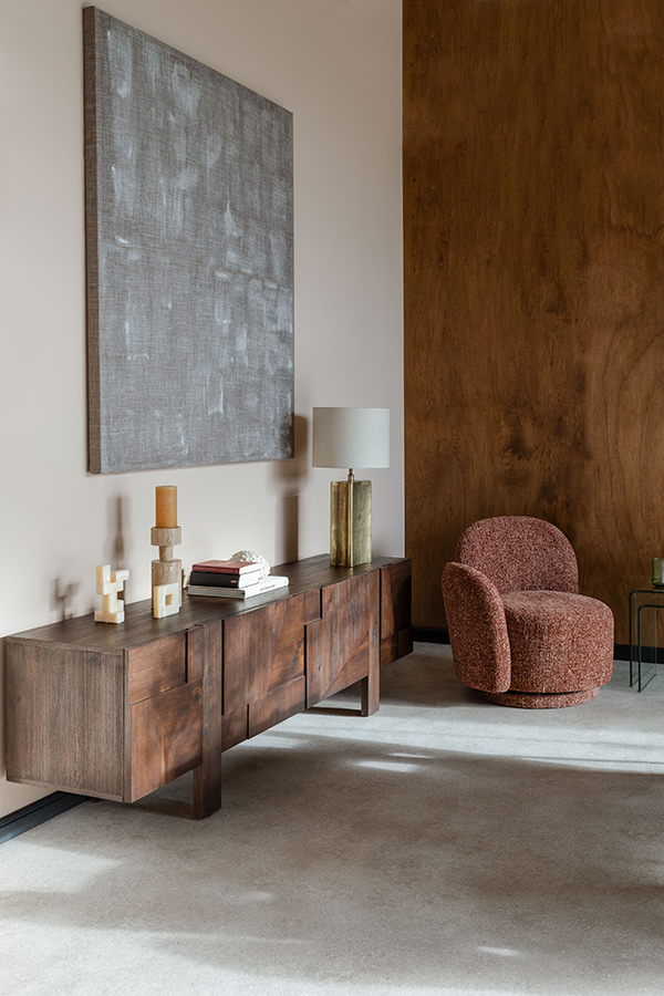 Dutchbone Bruneau drevená komoda 11