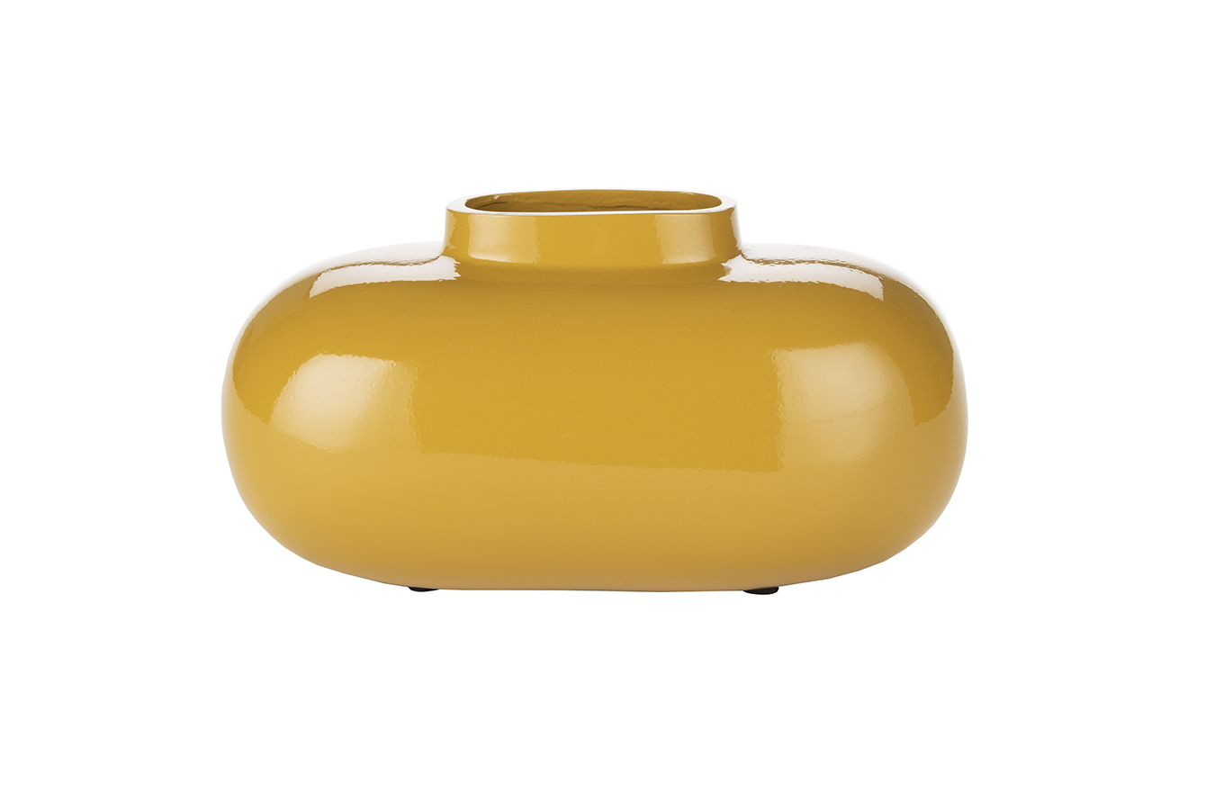 Dutchbone Droplet moderná váza - Žltá, M