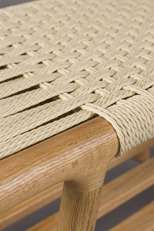 Dutchbone Kintaro drevená stolička s výpletom 4