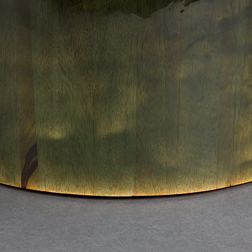 Zelený lakovaný povrch – sýty odtieň s jemnými farebnými prechodmi