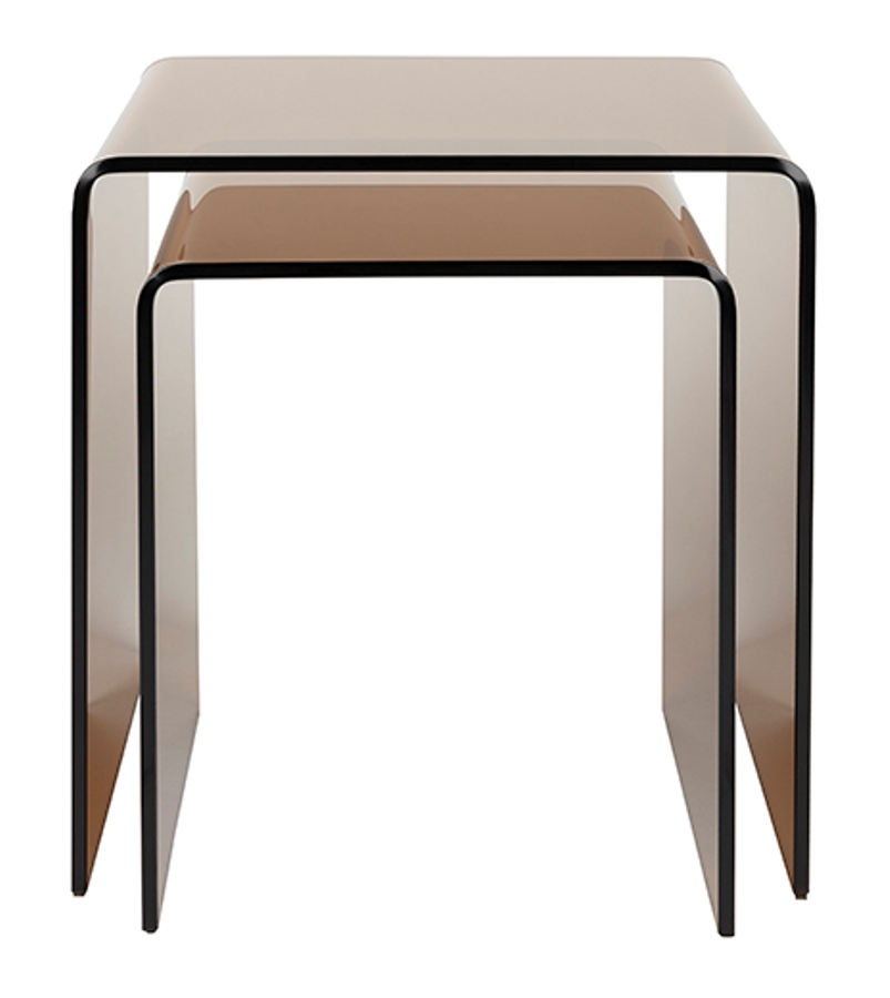 Dutchbone Vetro odkladací stolík - Hnedá