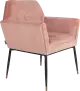 Dutchbone Kate čalúnená stolička - Ružová