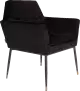Dutchbone Kate čalúnená stolička - Čierna