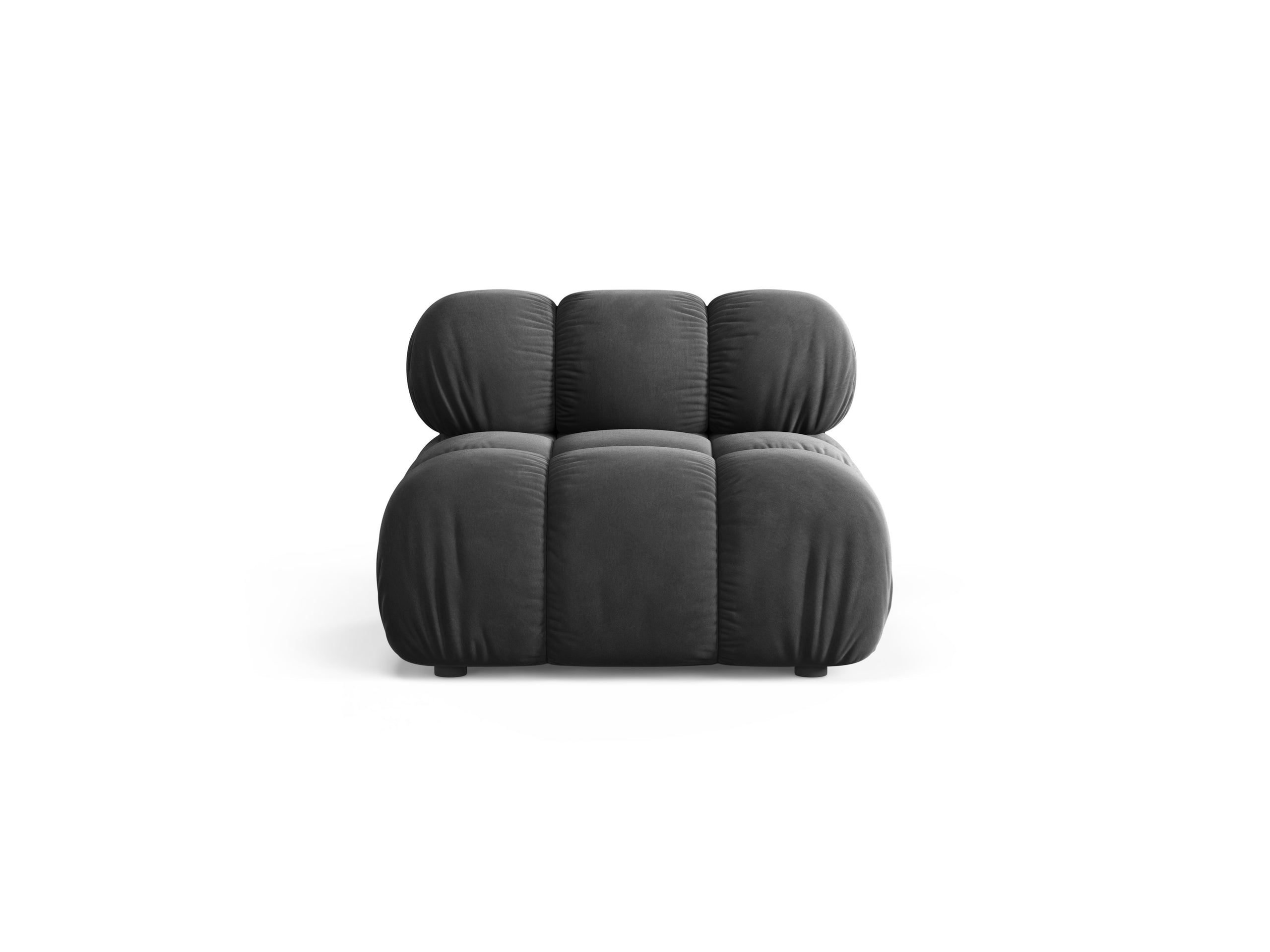 Micadoni Bellis modul sedačky 94 × 94 cm - Zamat Venus (Ven2930) - Sivá