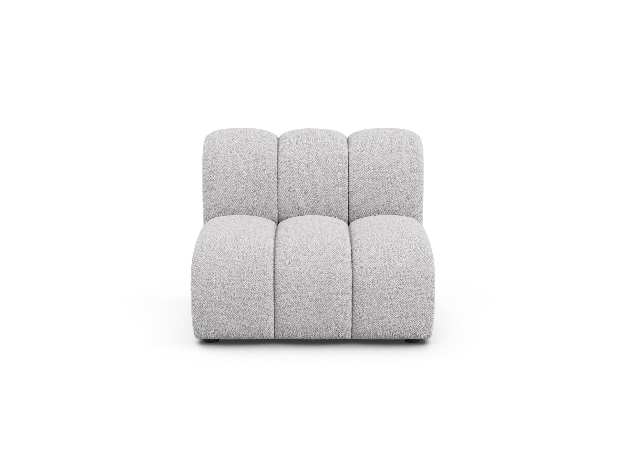 Micadoni Lupine modul sedačky bez podrúčok 92 × 95 cm - Buklé Baloo (Bal2085) - Svetlosivá