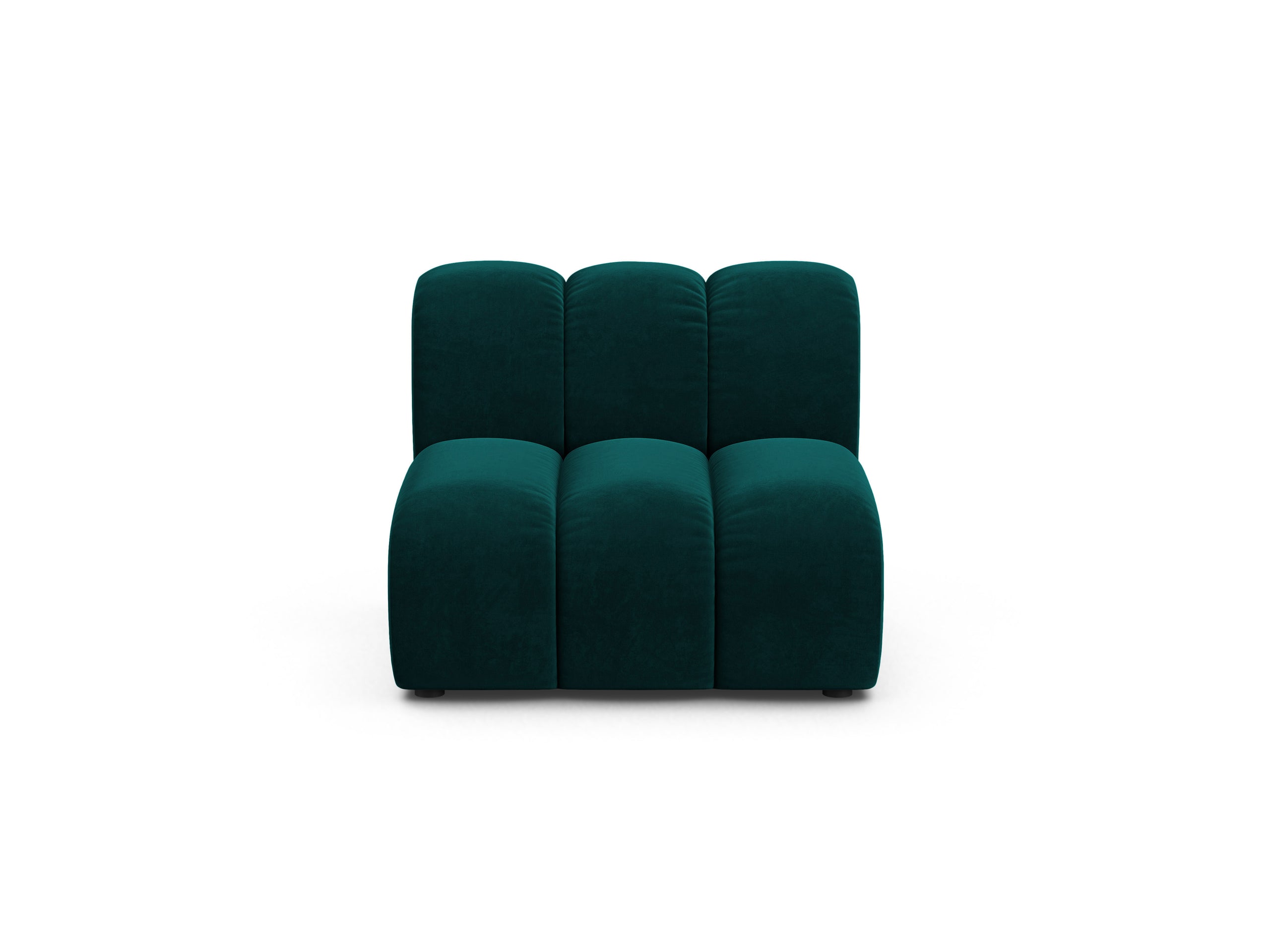 Micadoni Lupine modul sedačky bez podrúčok 92 × 95 cm - Zamat Venus (Ven2911) - Tmavá petrolejová