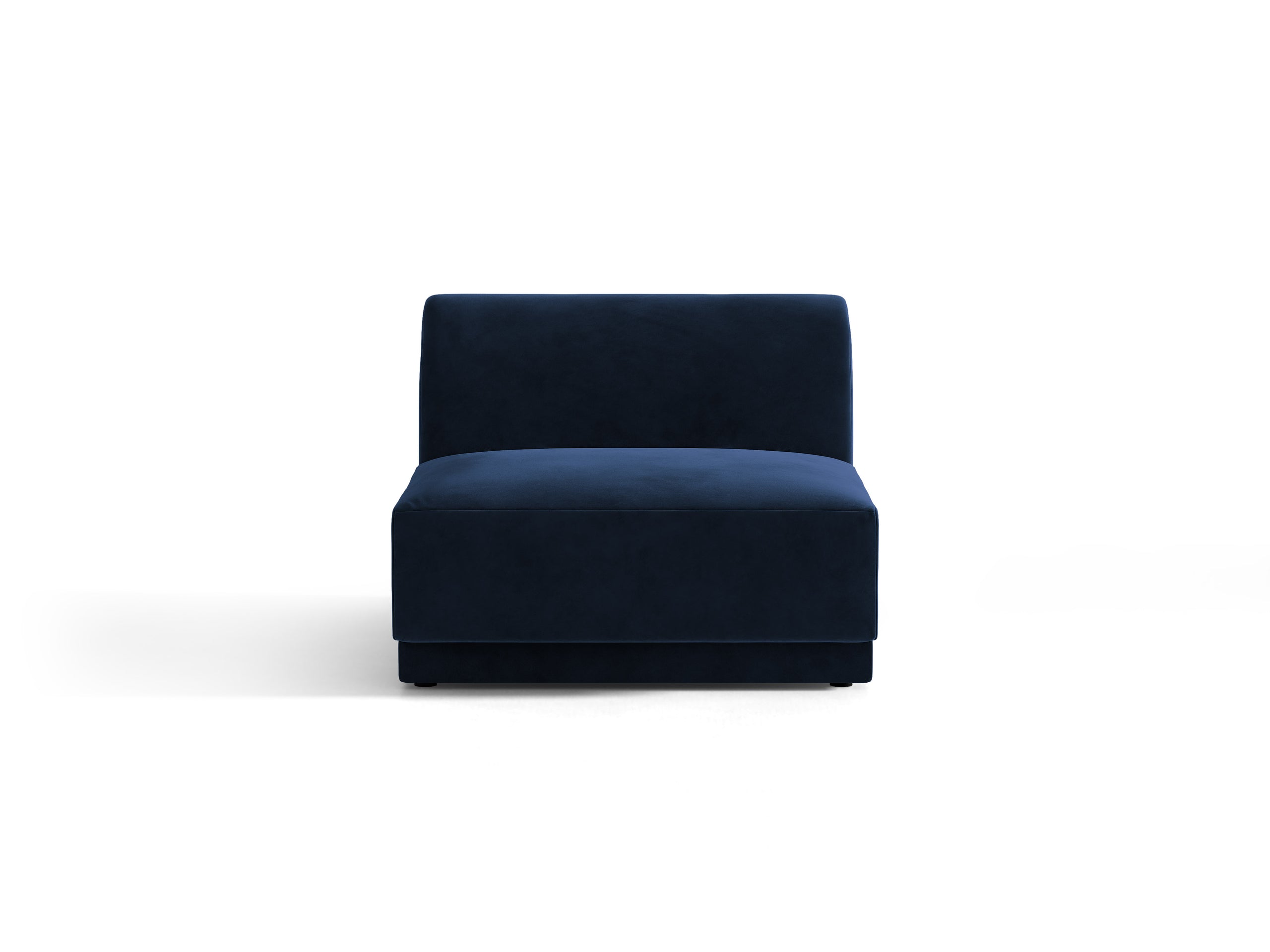 Micadoni Miley modul sedačky 75 × 90 cm - Zamat Bluvel (Blu86) - Kráľovská modrá
