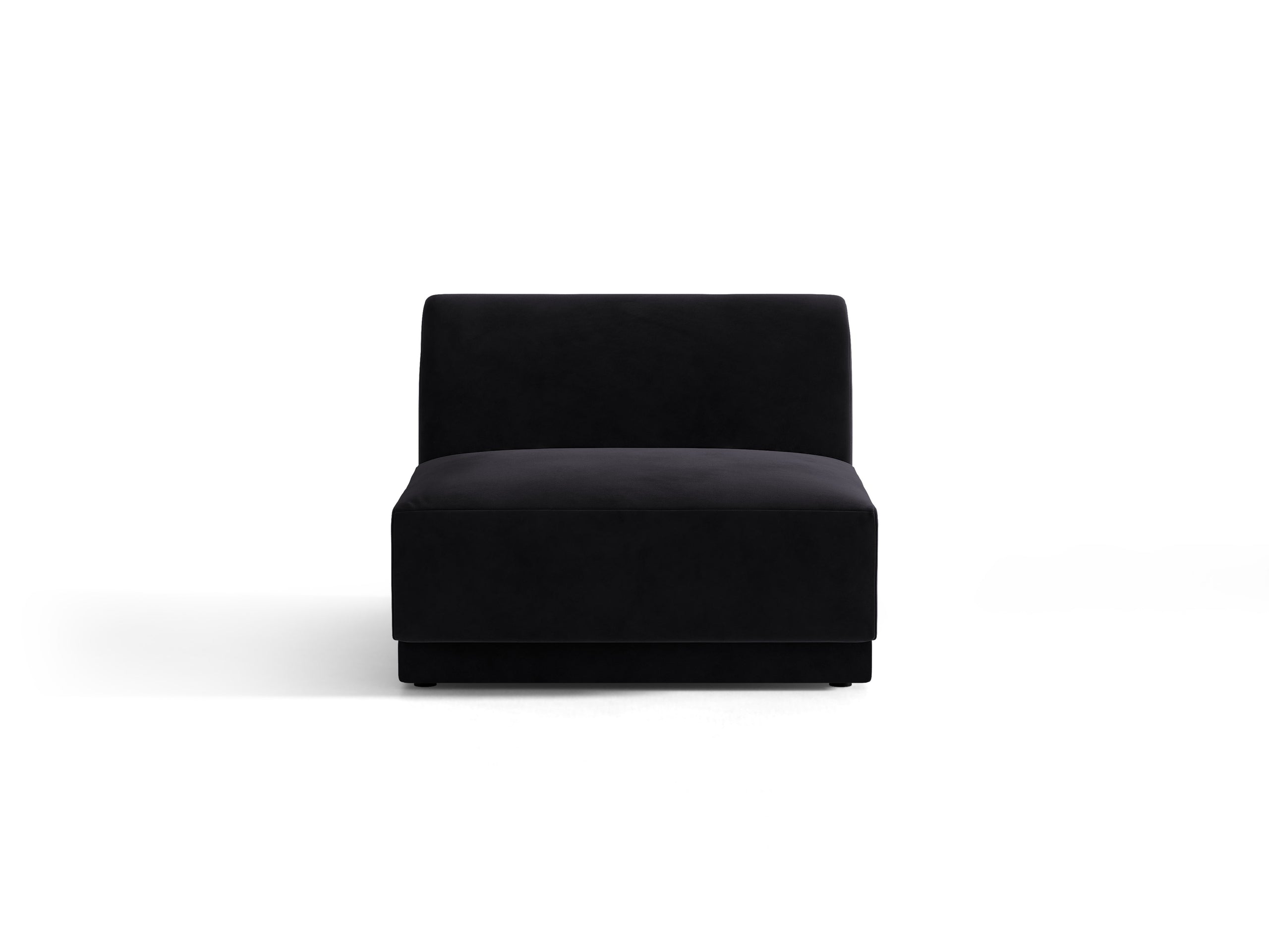 Micadoni Miley modul sedačky 75 × 90 cm - Zamat Venus (Ven2923) - Čierna