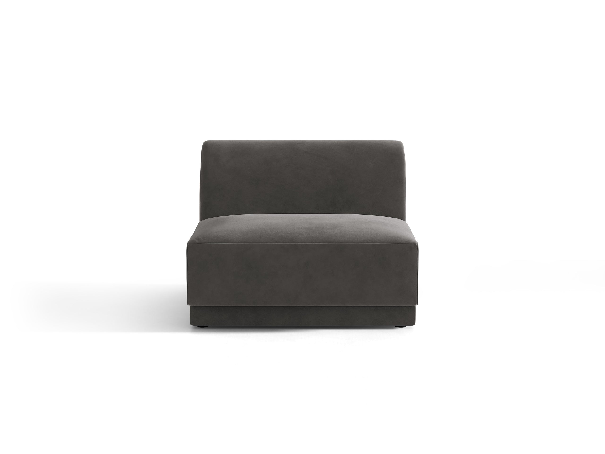 Micadoni Miley modul sedačky 75 × 90 cm - Zamat Venus (Ven2930) - Sivá