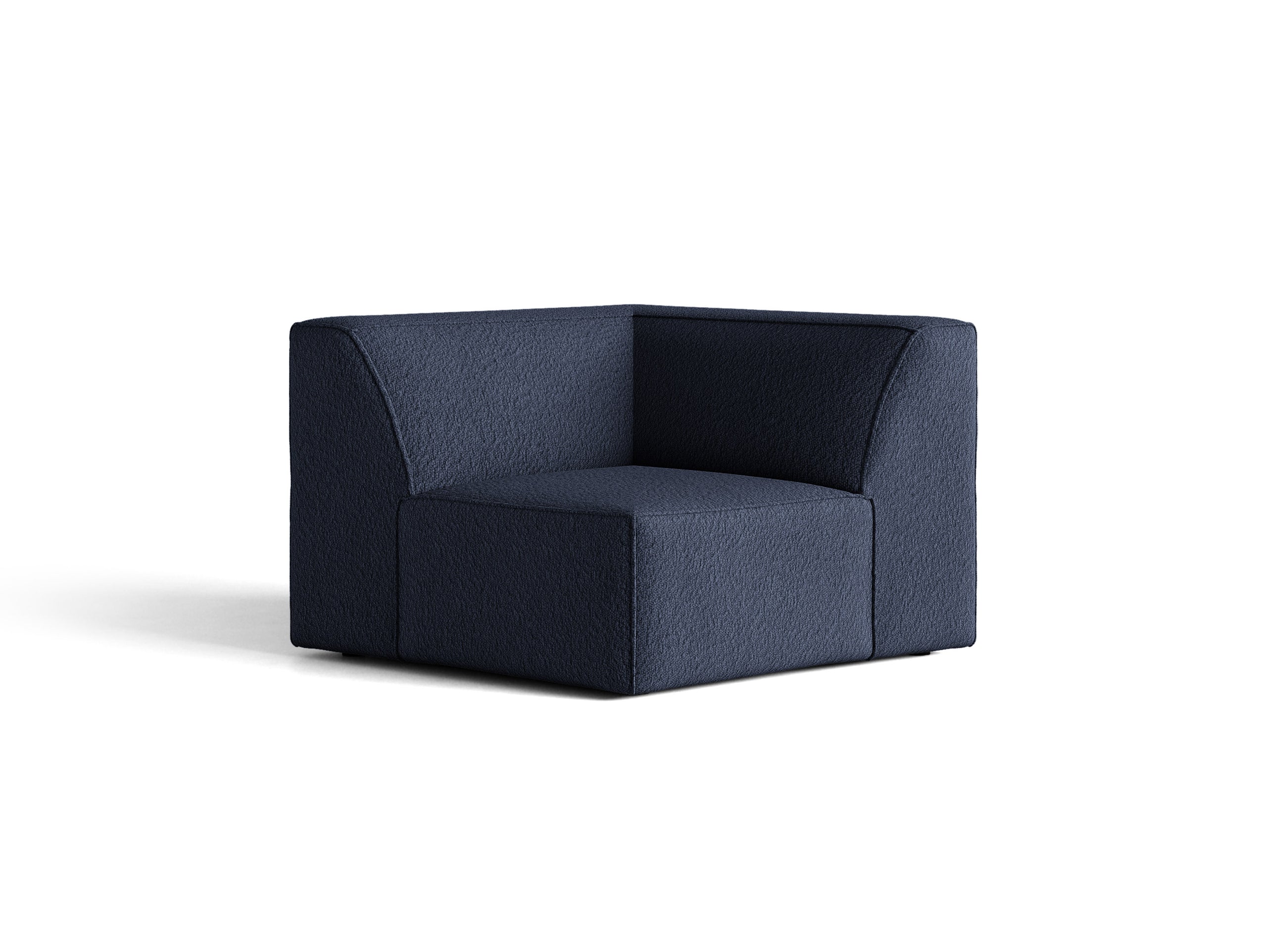 Micadoni Jodie rohový modul sedačky 99 × 99 cm - Buklé Baloo (Bal2088) - Tmavomodrá