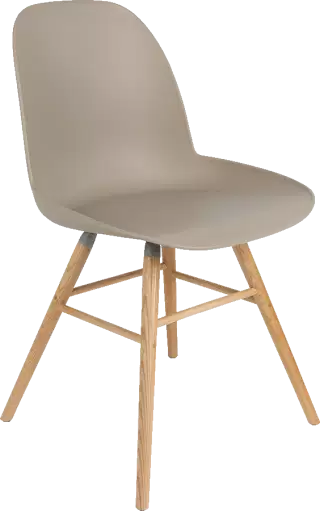 Zuiver Albert Kuip Chair dizajnová stolička - Sivohnedá