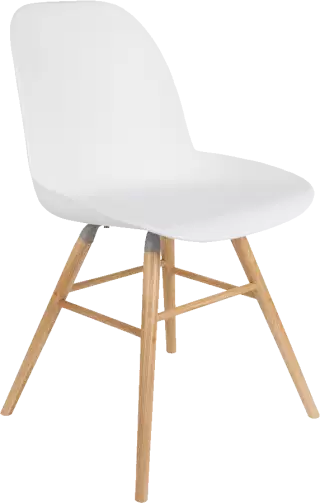 Zuiver Albert Kuip Chair dizajnová stolička - Biela