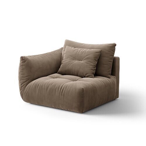 Micadoni Bloom modul sedačky s podrúčkou 116 × 107 cm - Materiál nôh: plast