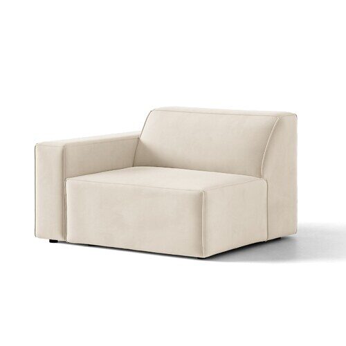 Micadoni Jodie modul sedačky s podrúčkou 102 × 99 cm - Materiál nôh: plast