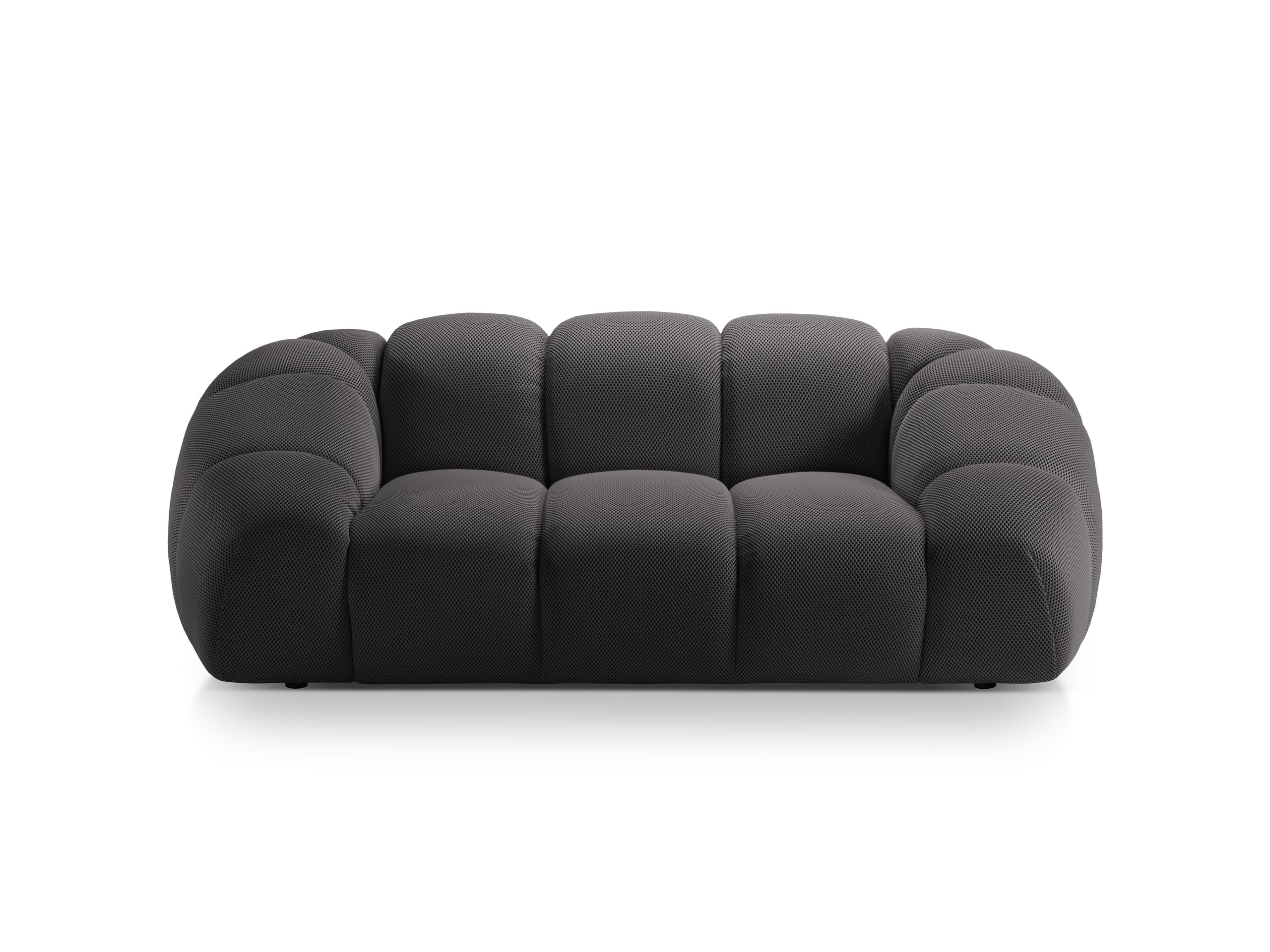 Micadoni Diana dvojmiestna pohovka 214 × 114 cm - 3D látka Sonic (Son15) - Espresso