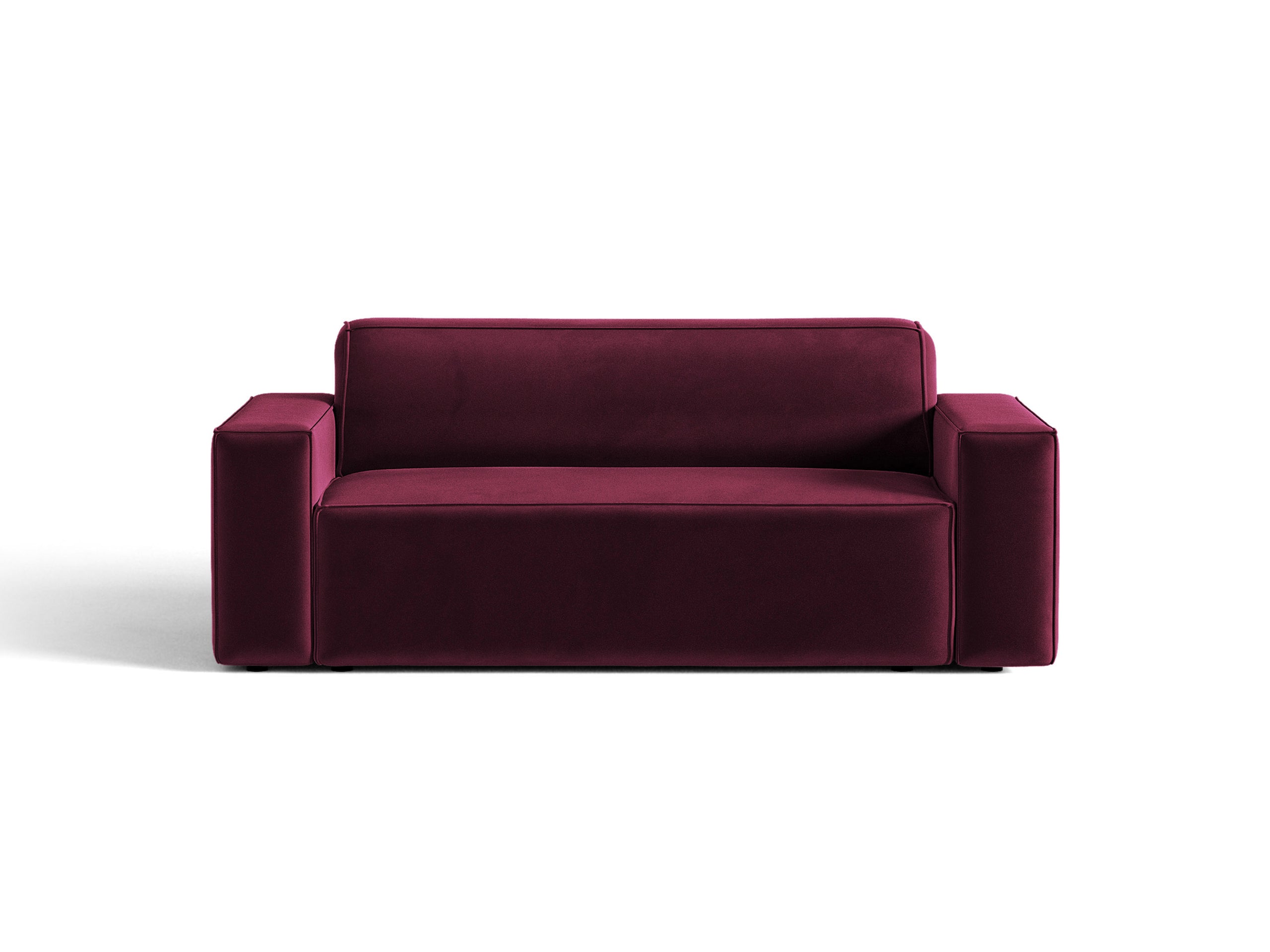 Micadoni Jodie dvojmiestna pohovka 175 × 99 cm - Zamat Venus (Ven2932) - Vínová