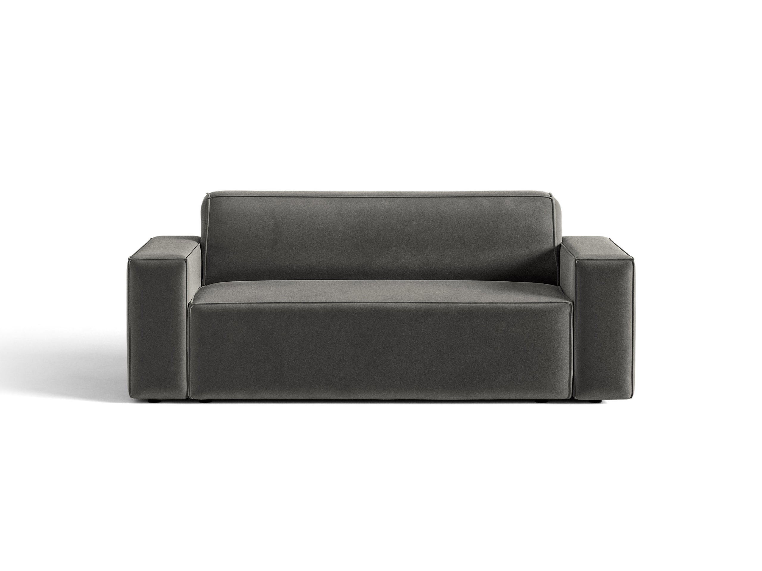 Micadoni Jodie dvojmiestna pohovka 175 × 99 cm - Zamat Venus (Ven2930) - Sivá