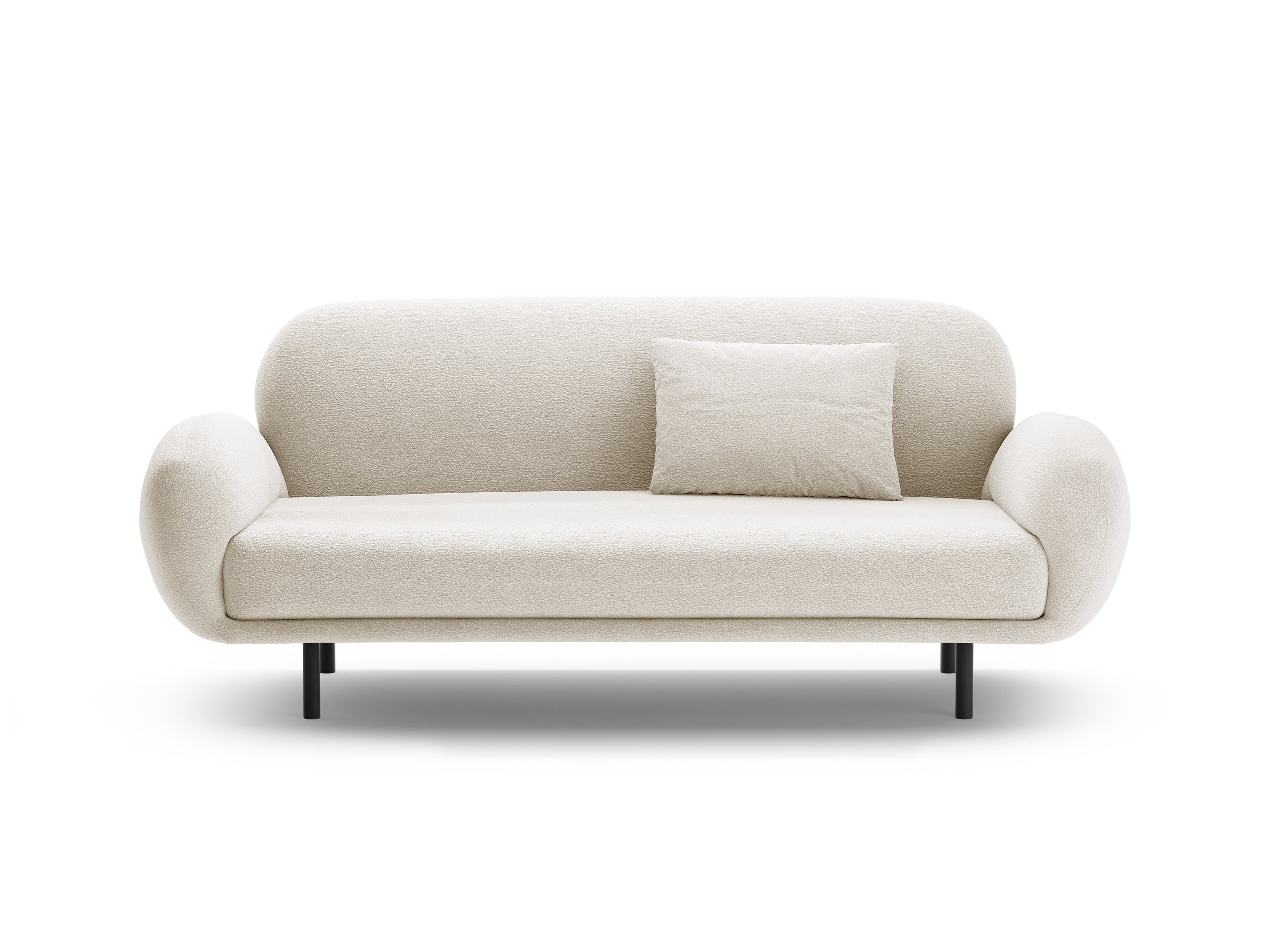 Micadoni Poppy 2,5-miestna pohovka 178 × 72 cm - Buklé Baloo (Bal2073) - Biela
