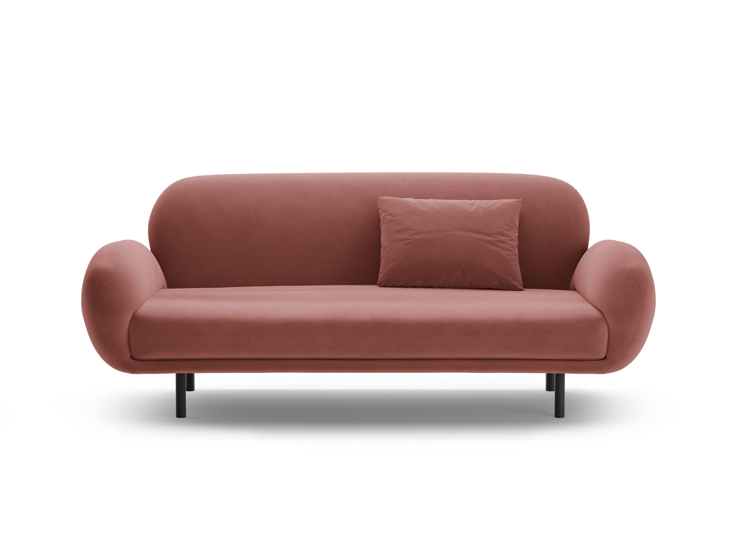 Micadoni Poppy 2,5-miestna pohovka 178 × 72 cm - Zamat Casino (Cassal) - Plameniaková