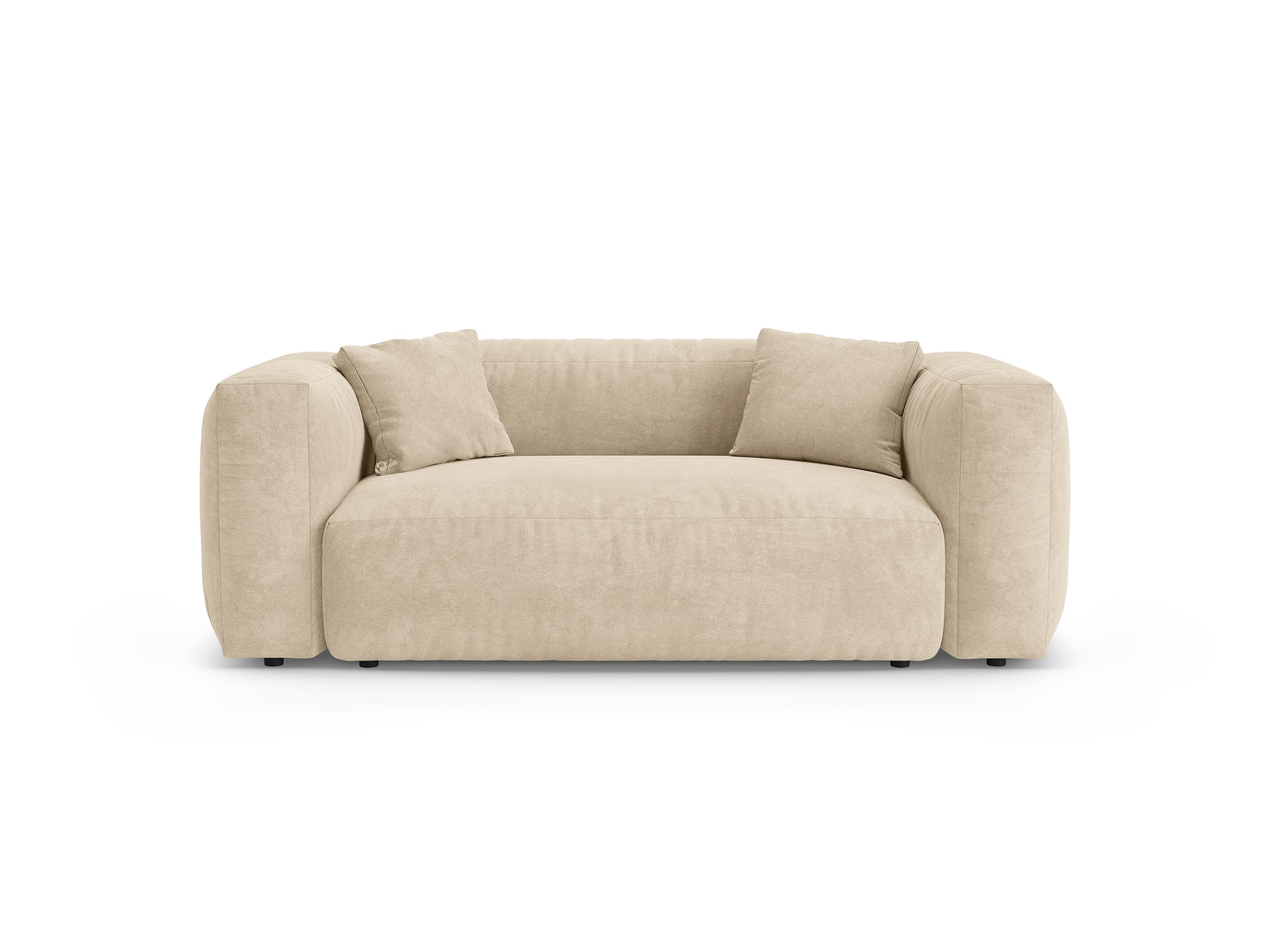 Micadoni Martina dvojmiestna pohovka 200 × 106 cm - Zamat Vogue (Vog1) - Svetlobéžová